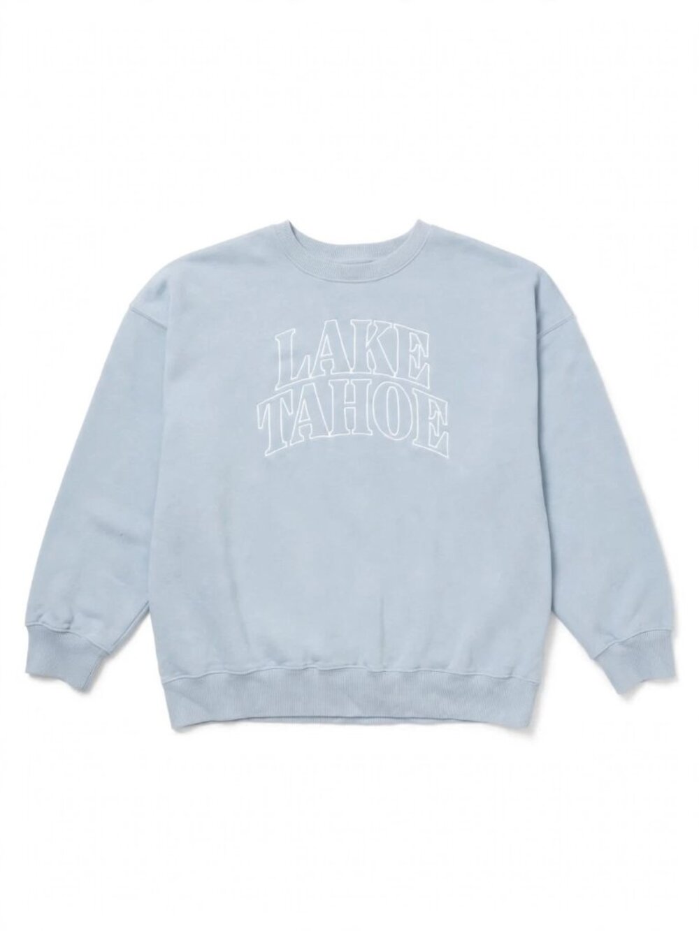 Hollister Oversized Blue Lake Tahoe Graphic Large Crewneck Sweatshirt